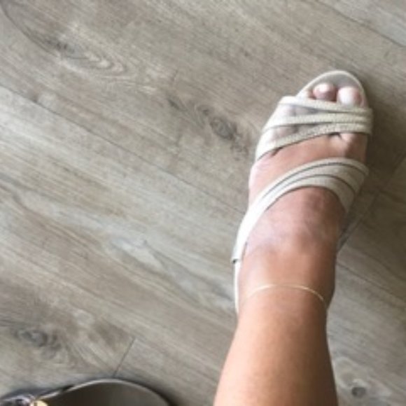 Shimmery See-Through-y Glamorous Sandals - Picture 2 of 3